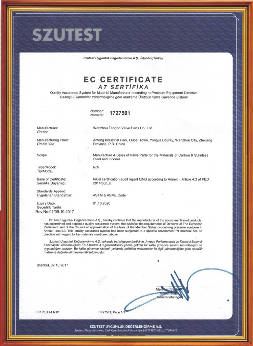 CERTIFICATE-1-1000